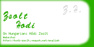 zsolt hodi business card