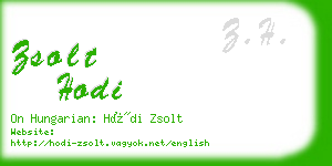 zsolt hodi business card